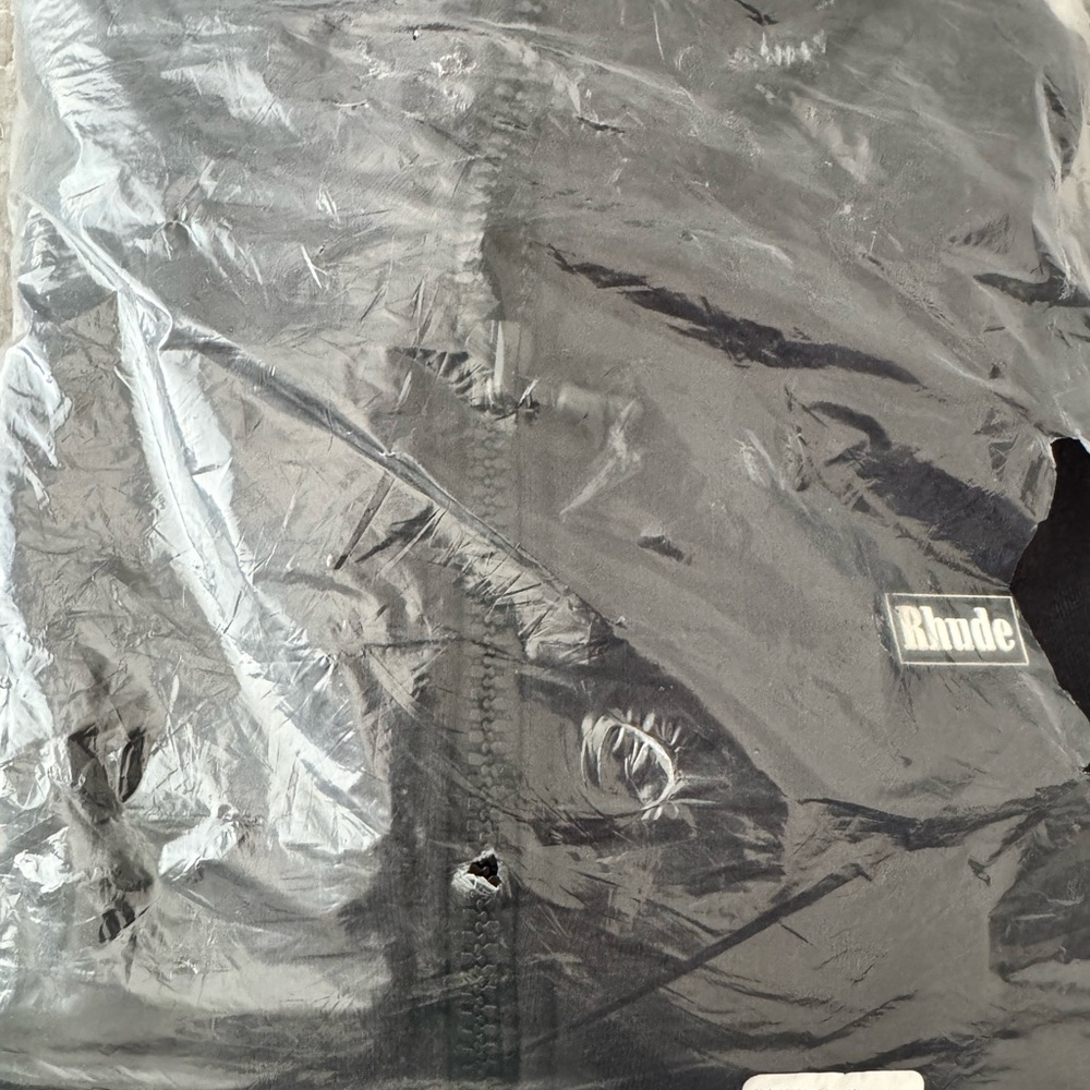 Brand New Zip Up Flight Jacket in washed Black in size Medium with Tags. - Picture 6 of 7